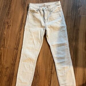 JBrand light grey cigarette high waisted skinny jeans size 25